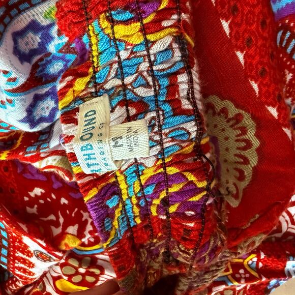 Earthbound Trading Co Gauchos WIDE leg palazzo pants boho gypsy M medium - Picture 7 of 15